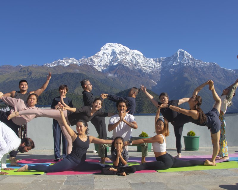 Meditation practice session with focused breathwork.